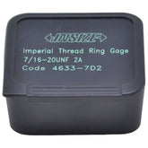 INSIZE Measuring Equipment Insize GO Thread Ring Gauge 7/16"-20 UNF Series - 4633-7D2